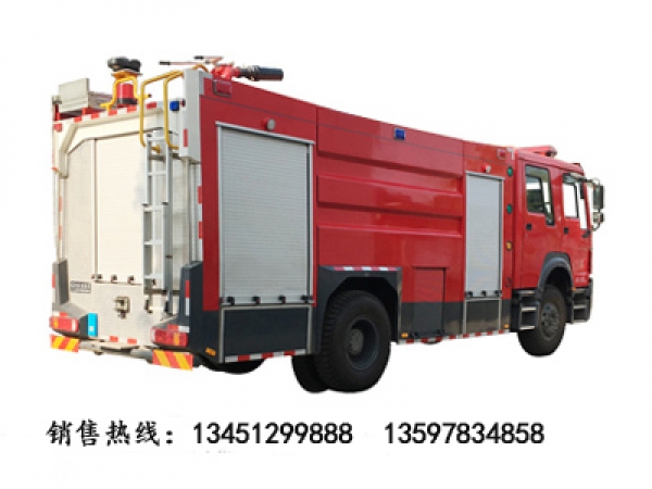 豪沃單橋水罐(泡沫)消防車載液8噸(國五)